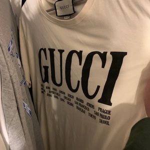 gucci cities over sized t shirt